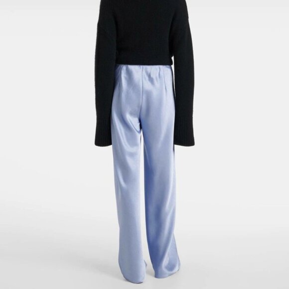 EUC Vince High-Rise Satin Wide Leg Pant, Sz - Lg - Picture 3 of 8